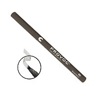 Ультратонкий карандаш для бровей Provoc Fork Tip Eyebrow Pen, 06 Wood Charm