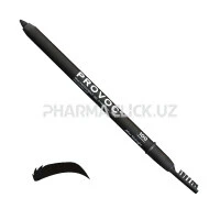Гелевый карандаш для бровей Provoc Eye Brow Liner, 100 After Midnight