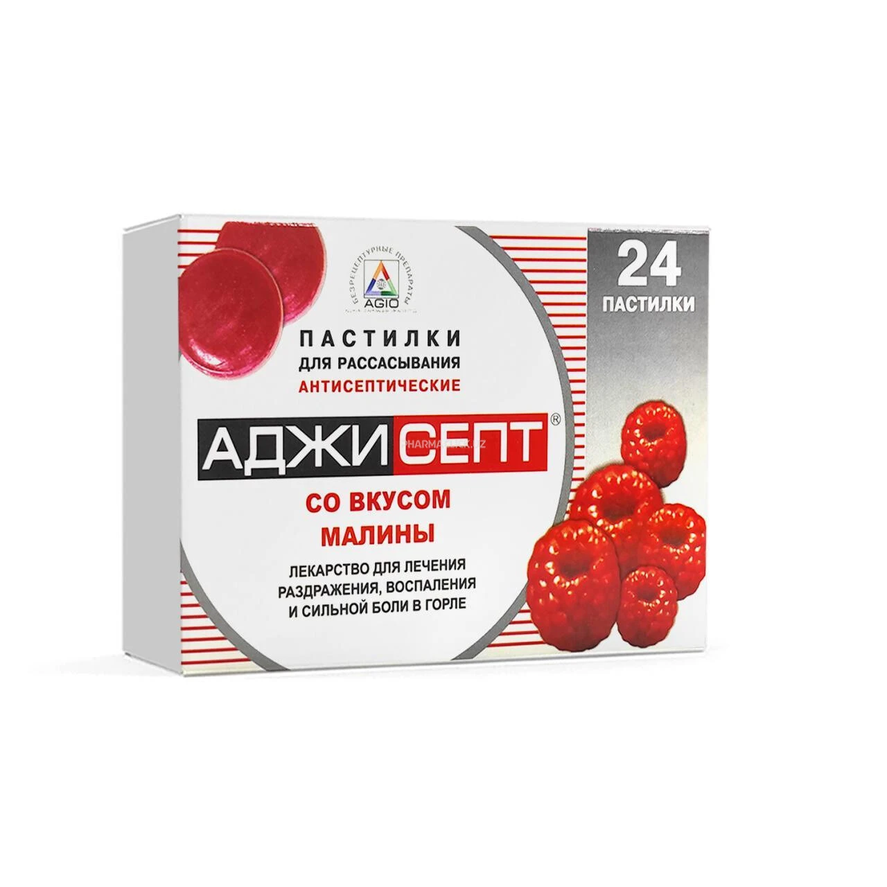 Аджисепт паст. малина №24