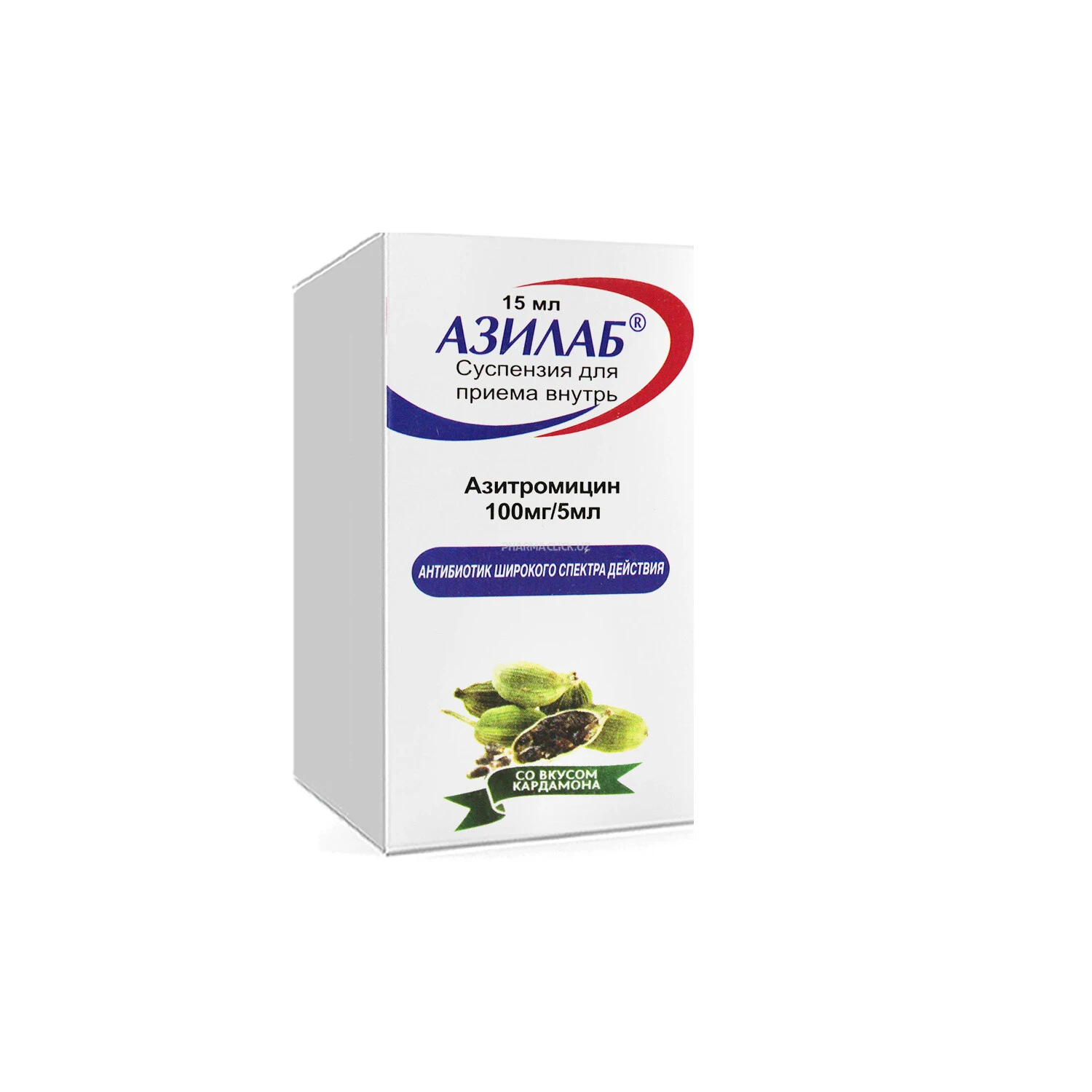 Azilab susp. 100 mg /5 ml kardamon ta'mli 15 ml