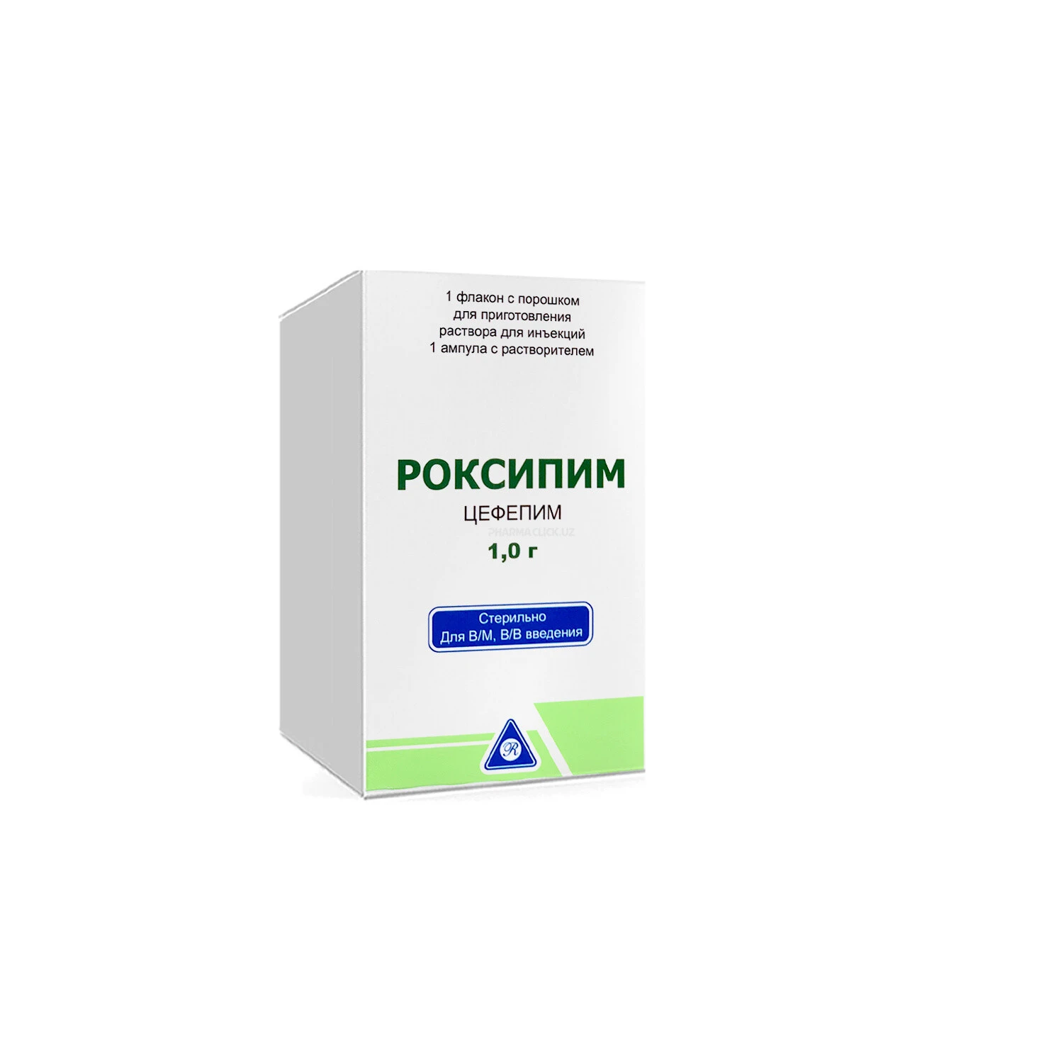 Роксипим пор. д/приг. р-ра д/и 1000мг. флак.+раст-ль №1 