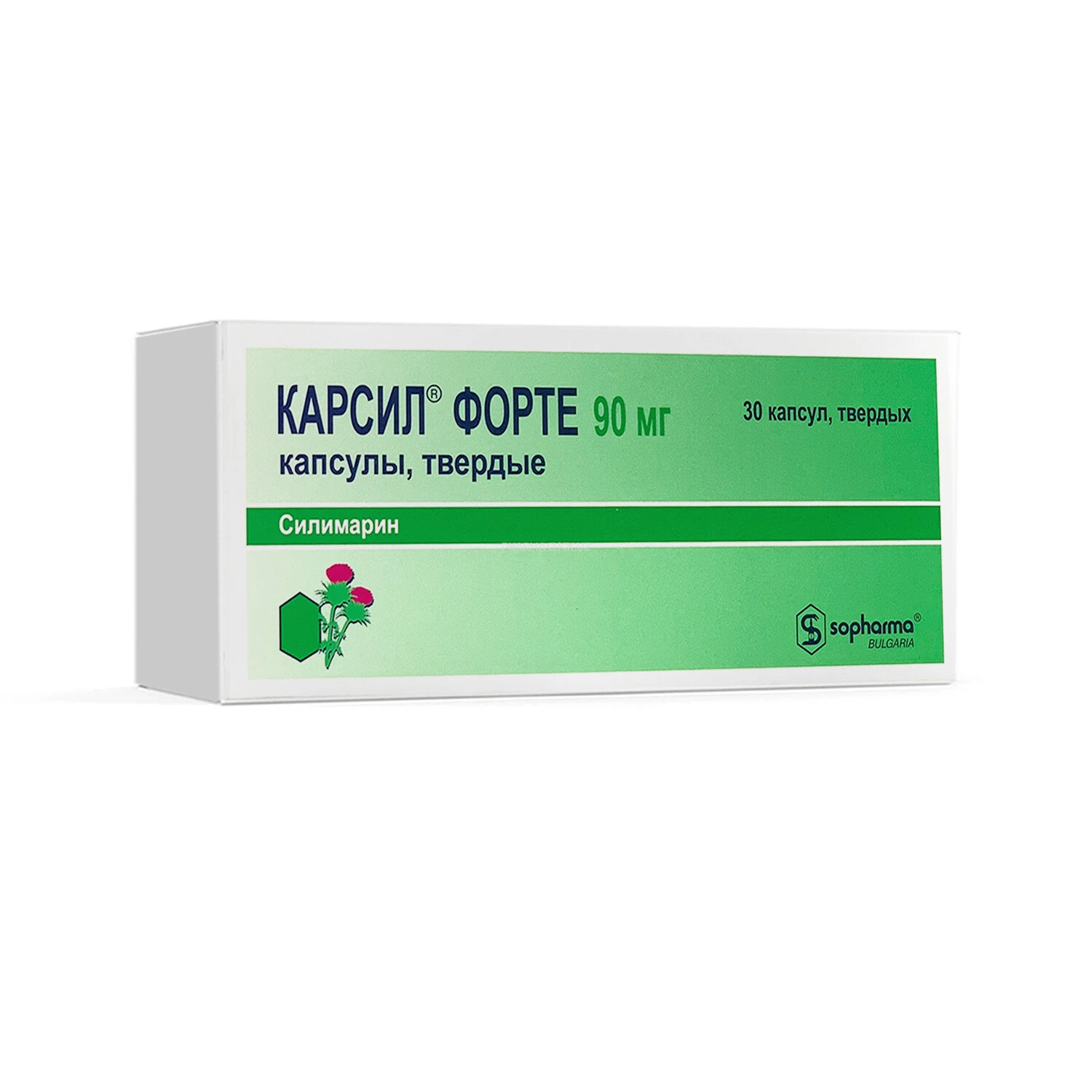 Карсил Форте капс. 90мг №30