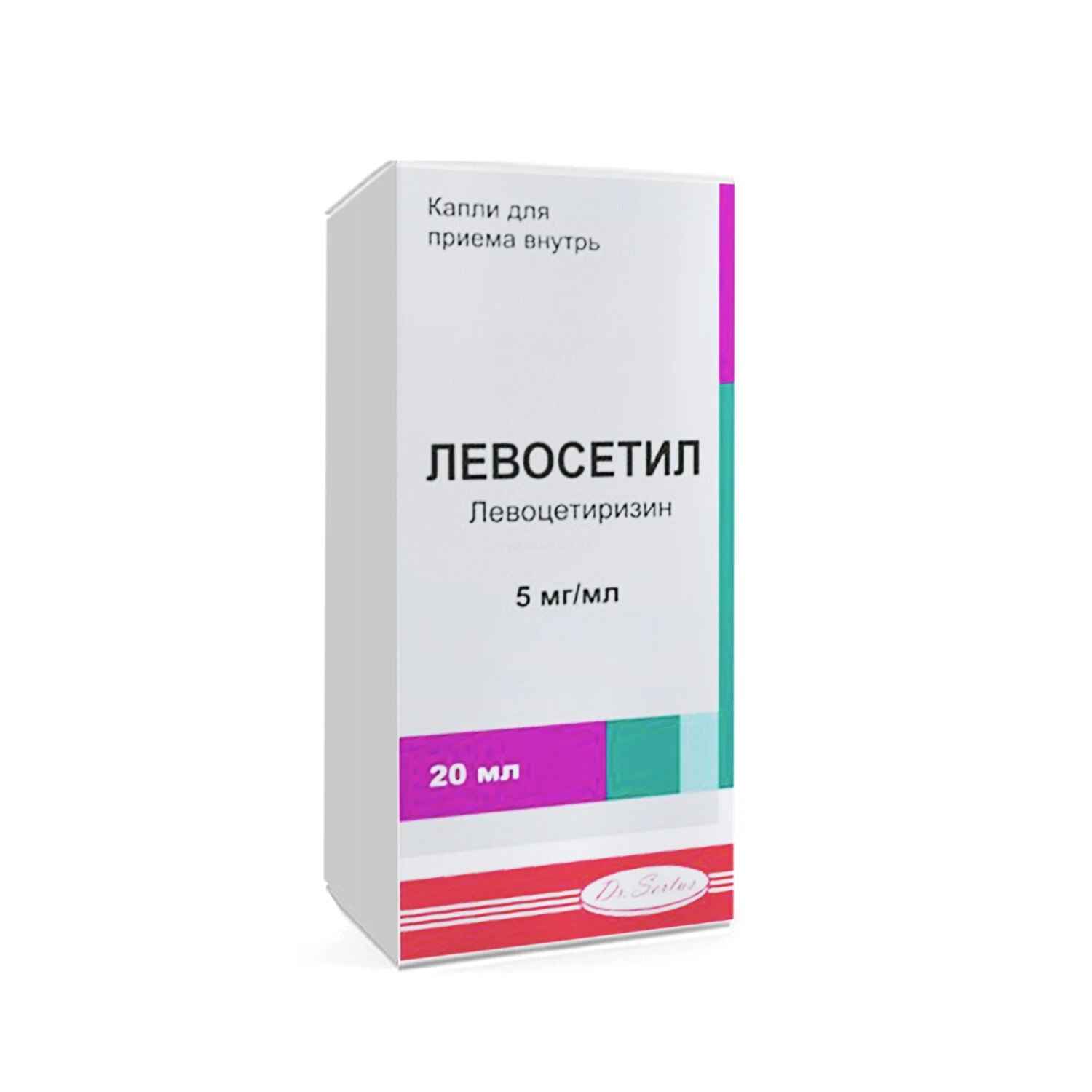 Levocetil ichga qabul qilish uchun tomchilar 5mg/ml 20ml №1