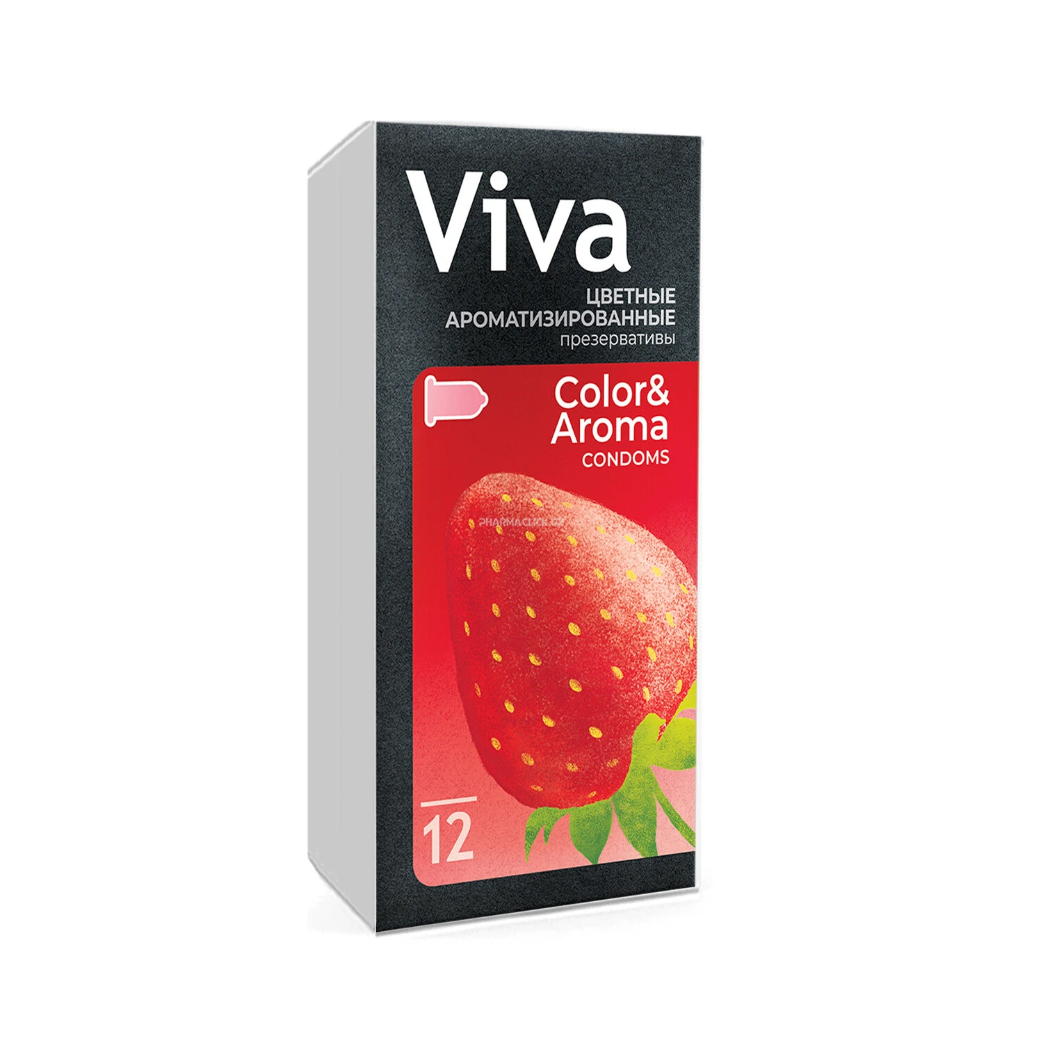 VIVA rangli xushbo‘ylantirilgan prezervativlar №12