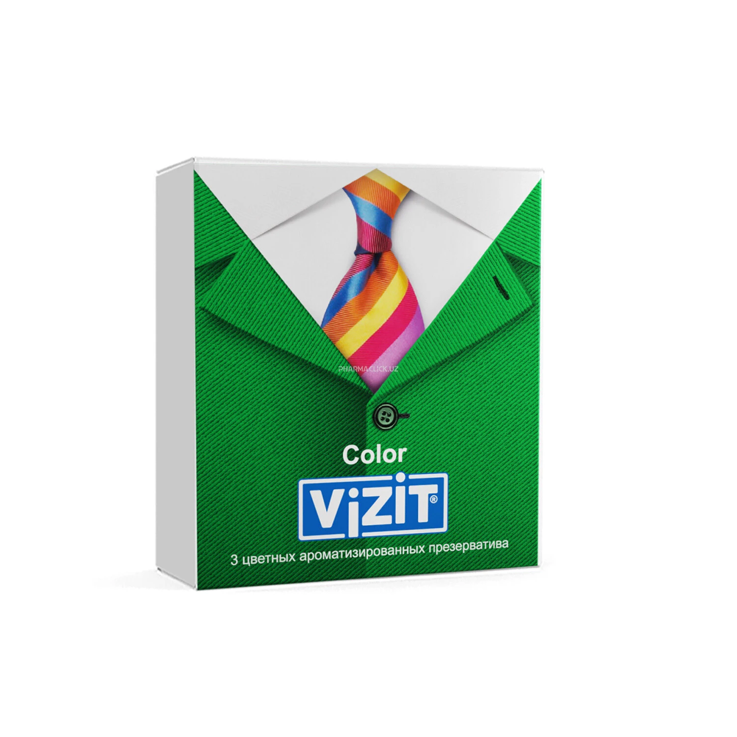 VIZIT rangli xushbo‘ylantirilgan prezervativi №3