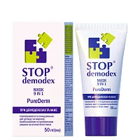 Маска 9 в 1 Маска Pure Derm Stop demodex, 50мл