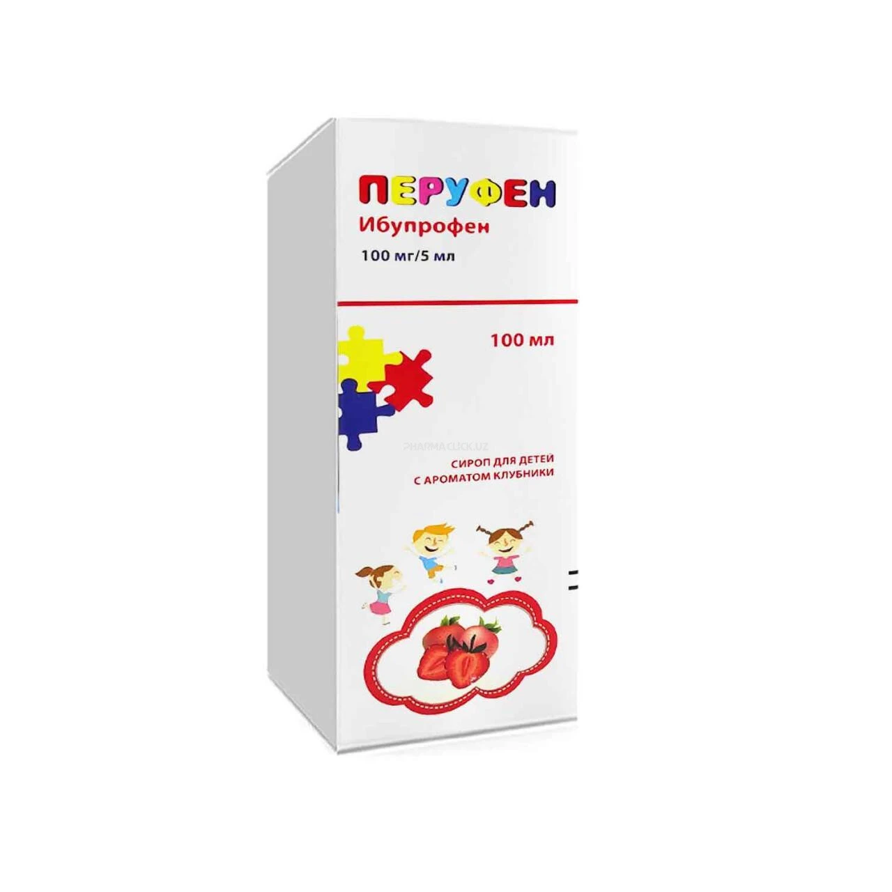 Перуфен сироп д/детей 100мг/5мл 100мл с клубники