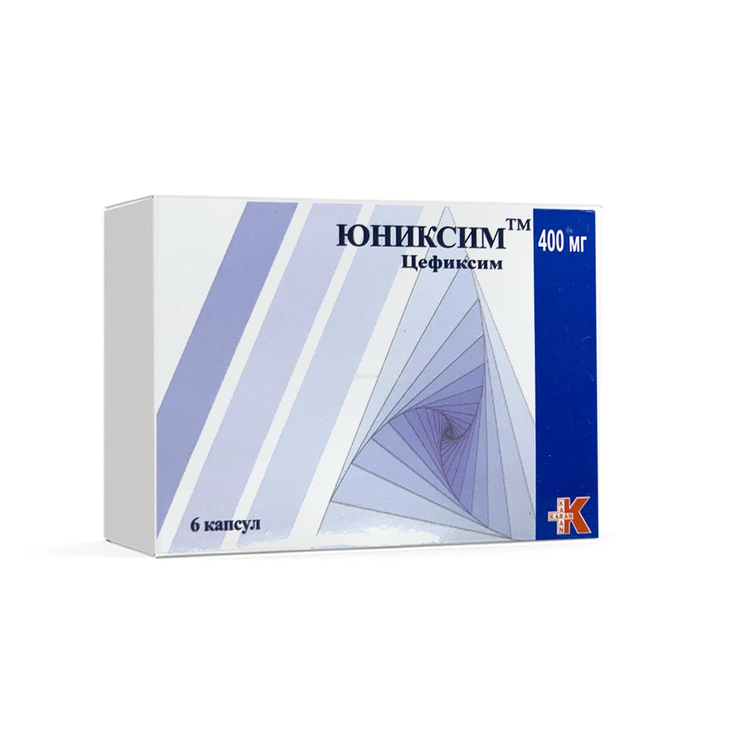 Юниксим кап. 400мг № 6 Юниксим кап. 400мг № 6