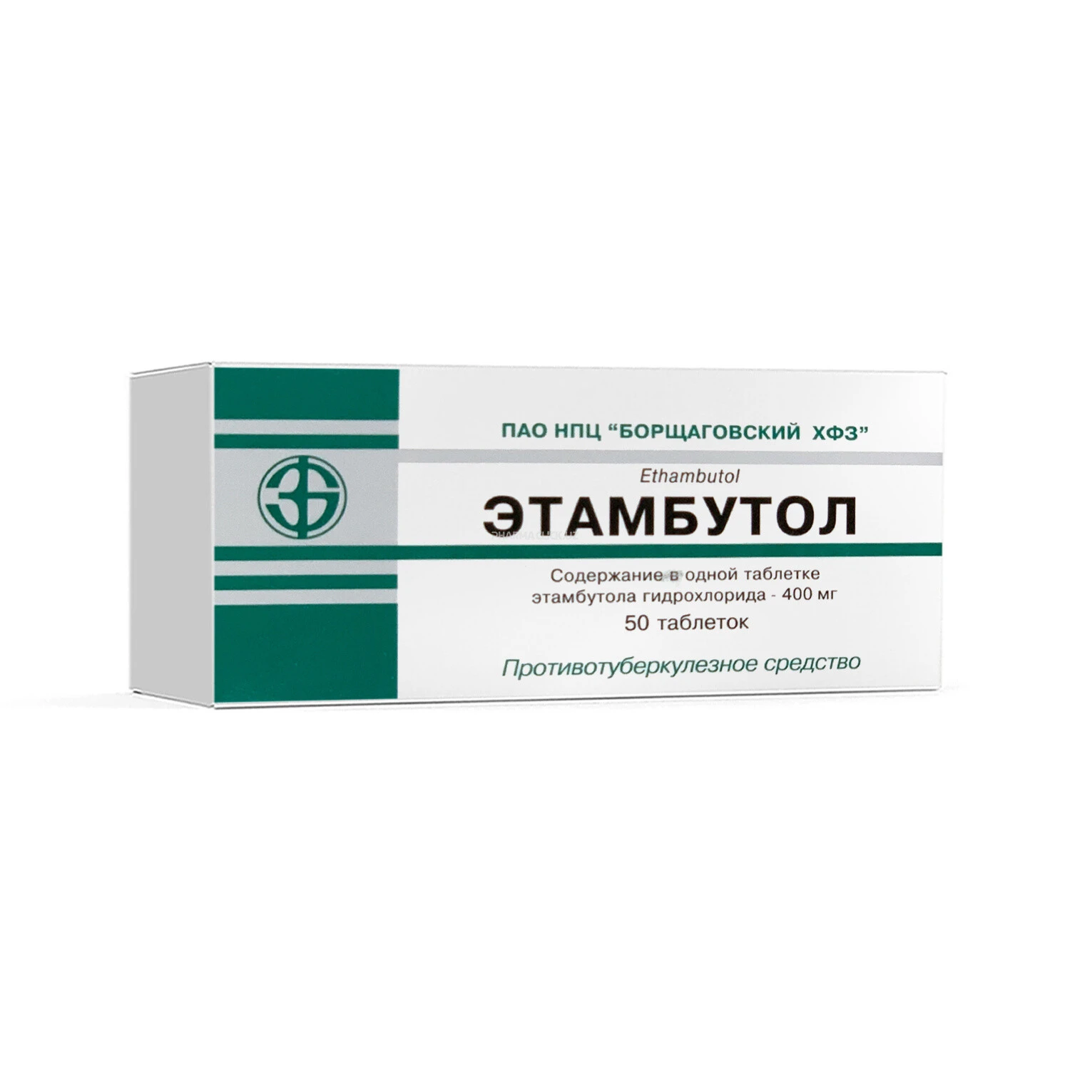 Etambutol tab. 400mg №50 (Silga qarshi)