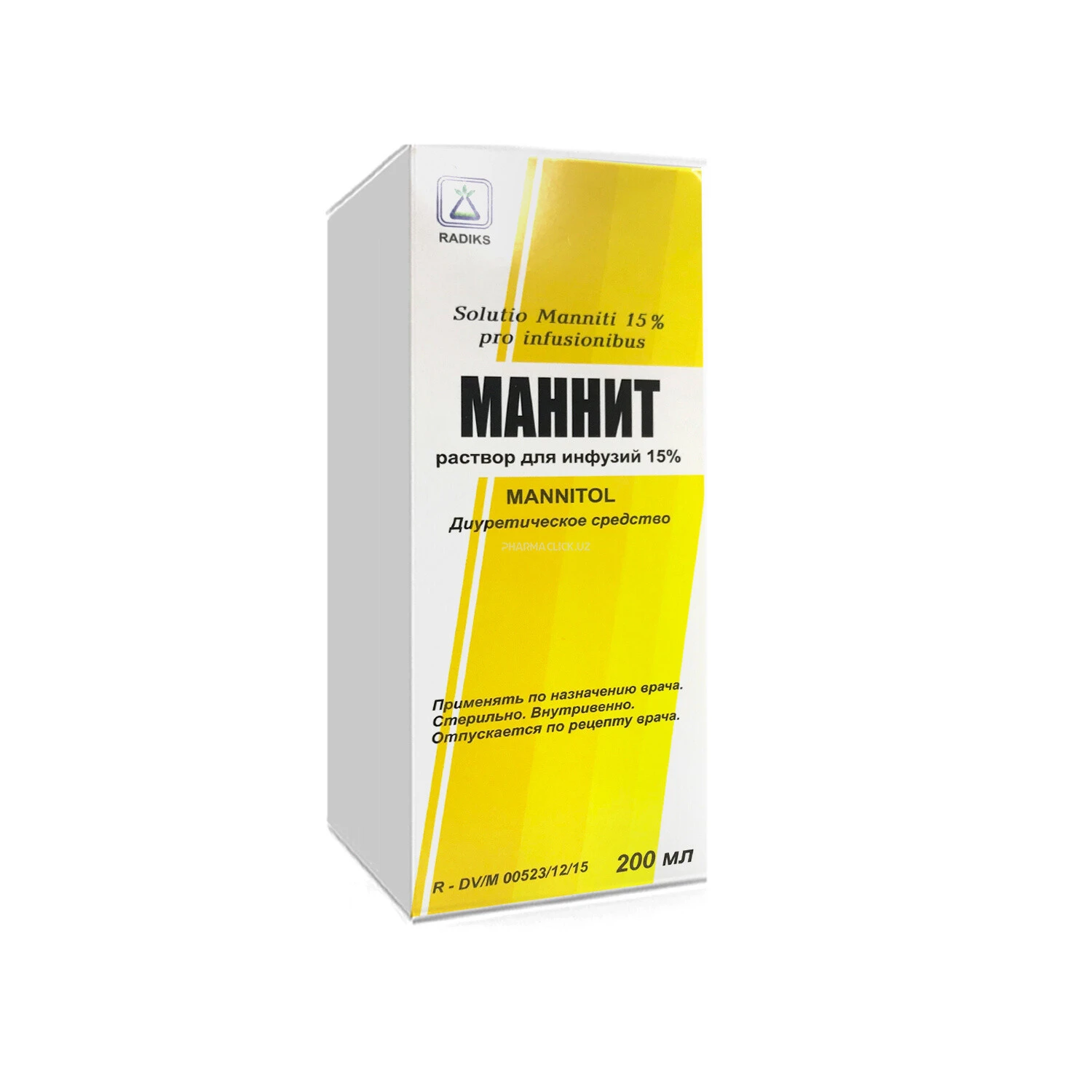 Mannit infuziya uchun eritma 15 % 200 ml