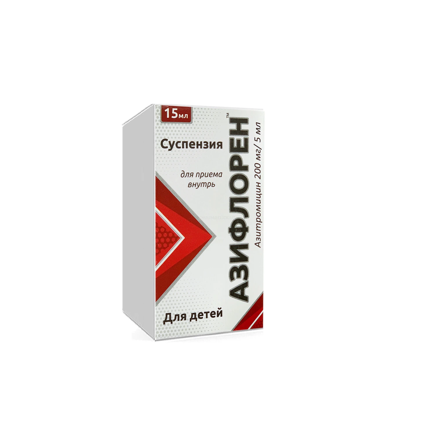 Азифлорен сусп.200мг/5мл.15мл№1 (Азитромицин)