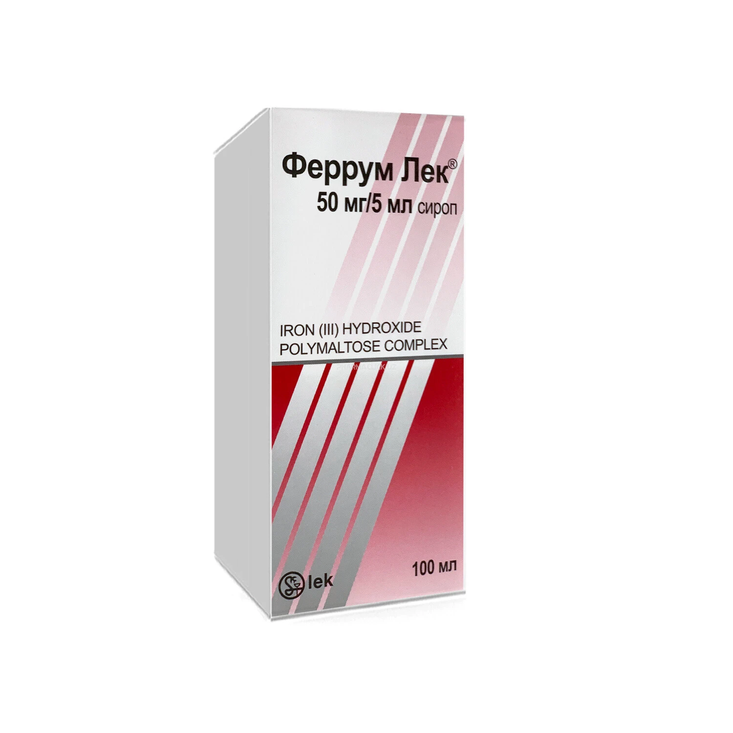 Ferrum Lek sirop 50mg/5ml 100ml
