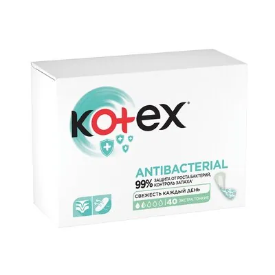 Kundalik prokladkalar Antibacterial Extra Thin Kotex 20 шт