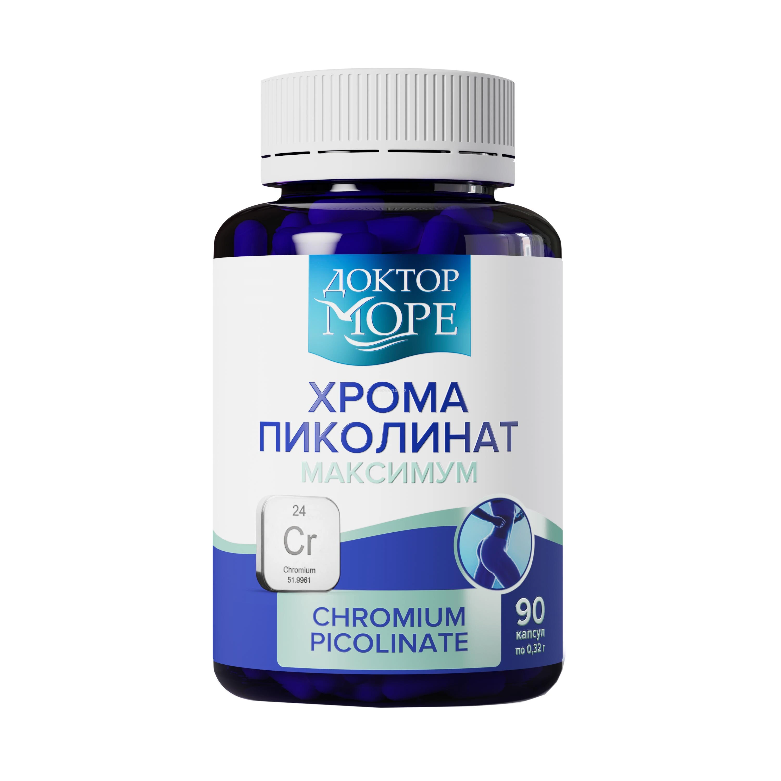 Хрома пиколинат максимум, Доктор Море, 320 мг, 90 капсул