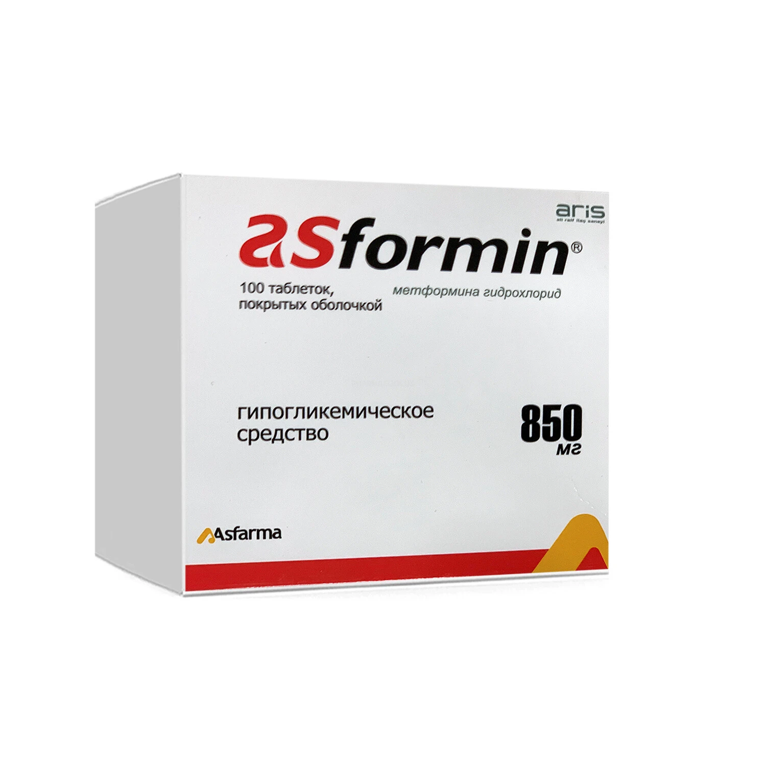 Asformin tabletkalar 850mg №100