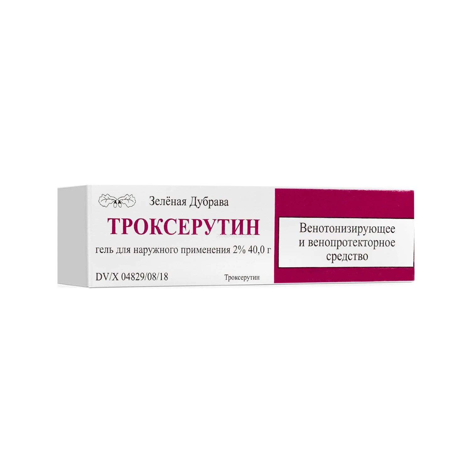 Trokserutin gel' 2% 40g Zelenaya Dubrava