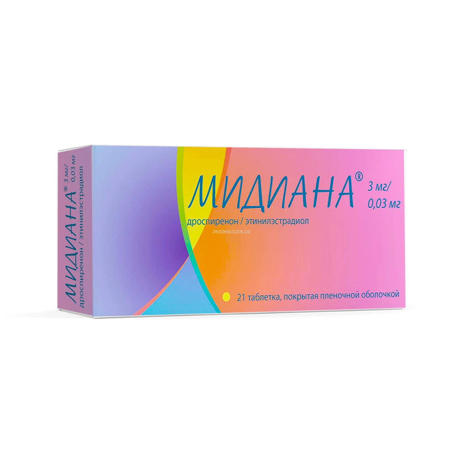 Мидиана таб 3мг/0,03мг п/о №21