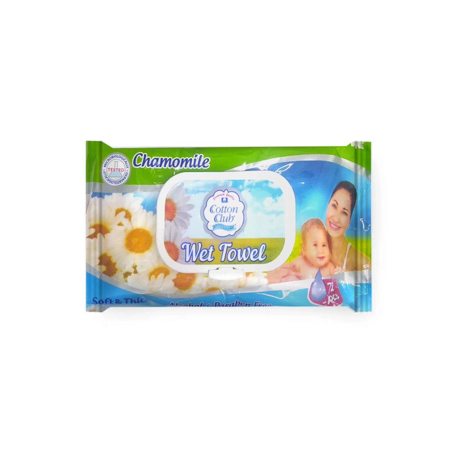 Салфетки  влажн. гиг."Сotton club" детские уп.№72*42