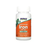 Железо двойной концентрации  36 мг NOW Foods 90 вегетарианских капсул