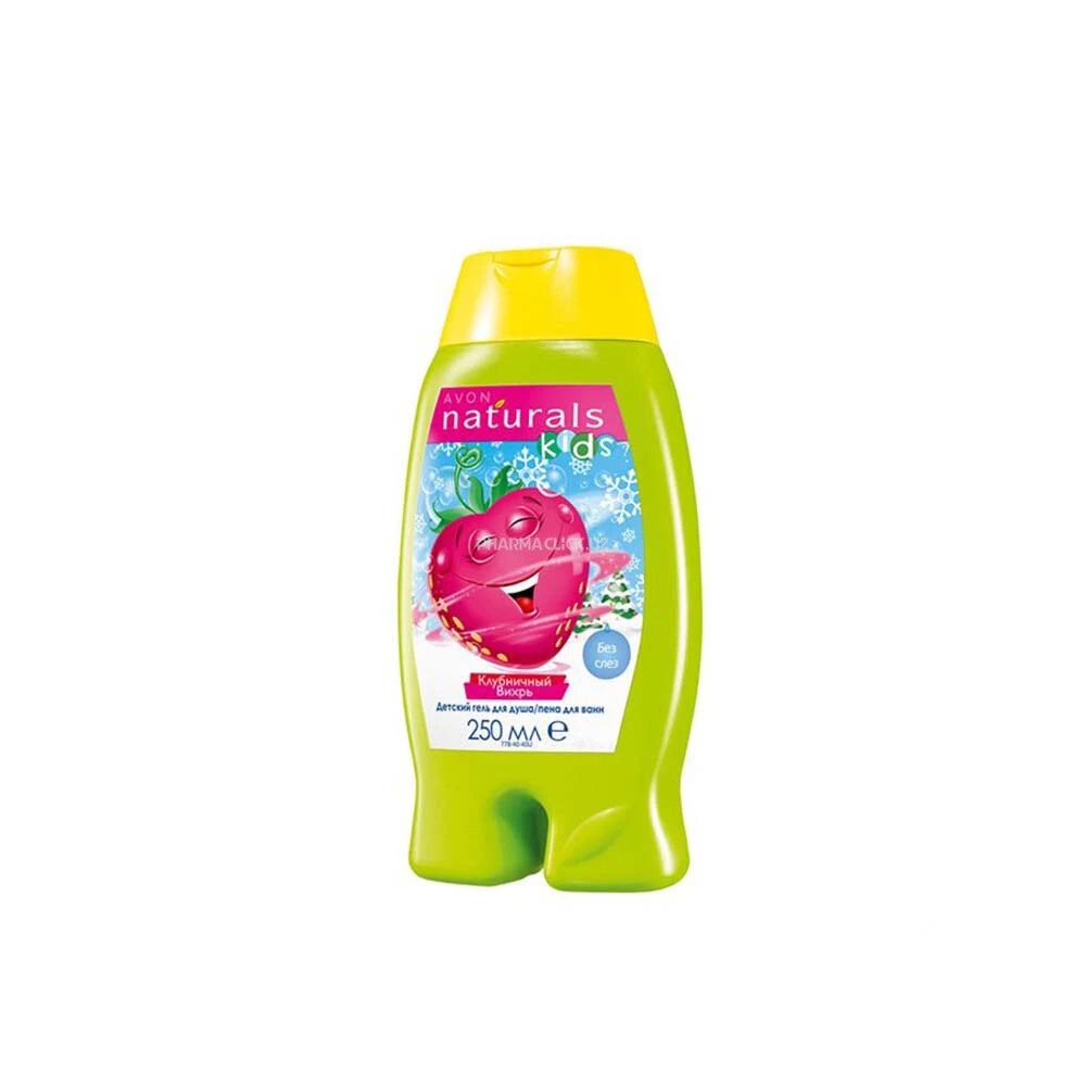 Avon “Qulupnay girdobi” bolalar uchun dush geli va vanna uchun ko‘pik 250 ml