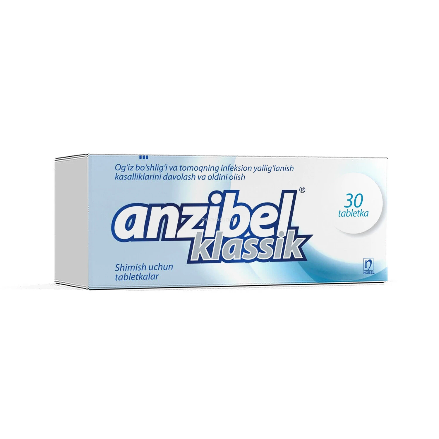Аnzibel klassik shimish uchun tabletkalar  № 30 Аnzibel klassik shimish uchun tabletkalar  № 30