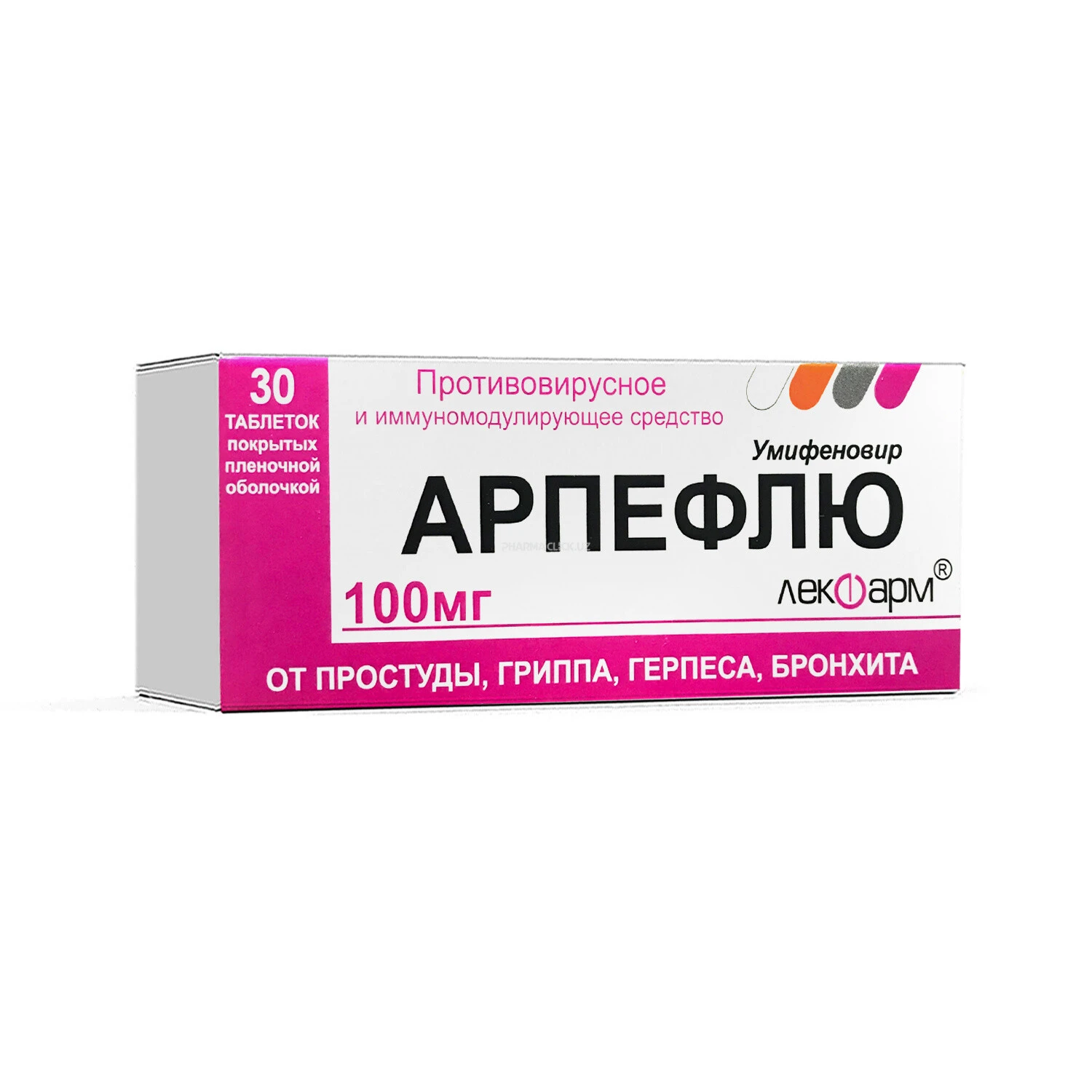 АРПЕФЛЮ 100 МГ №30 ТАБ. (АРБИДОЛ)