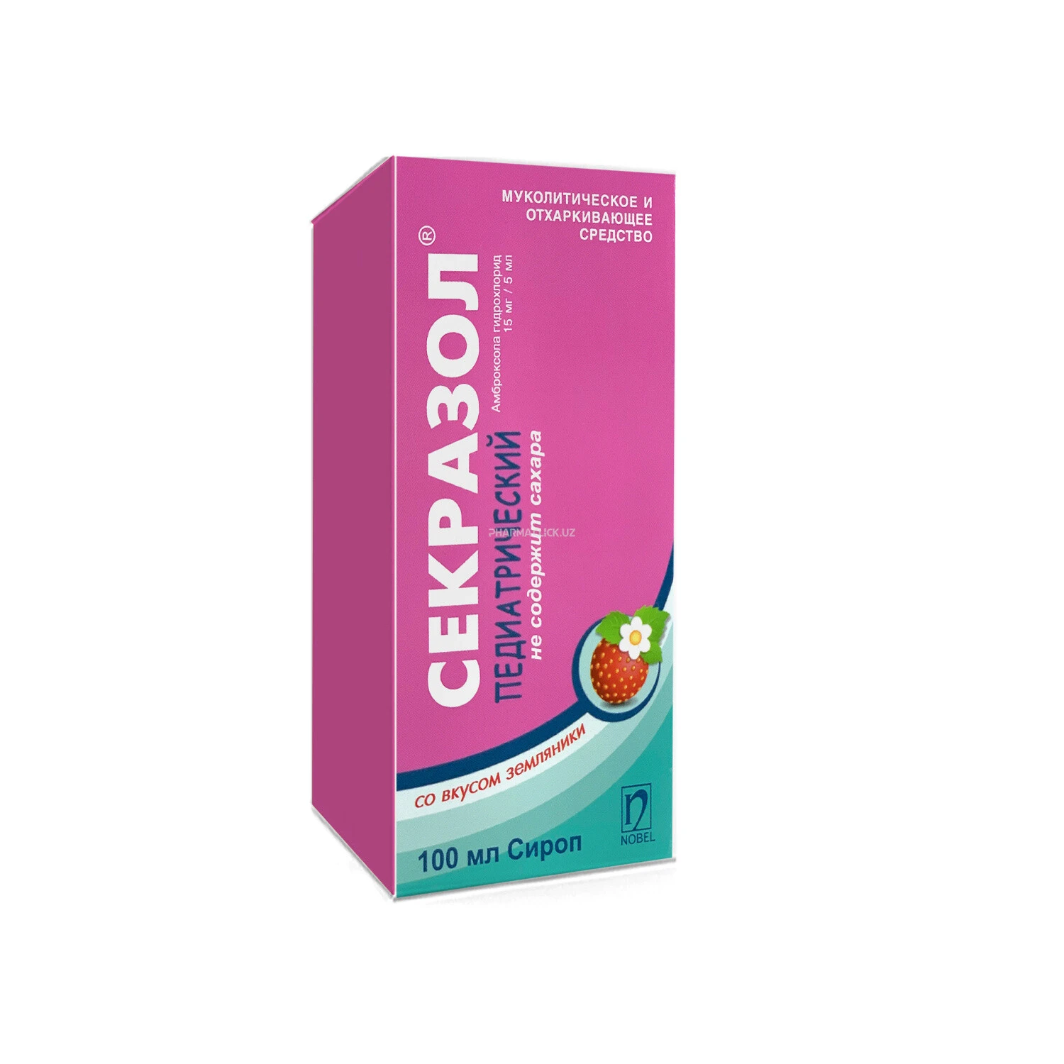 Sekrazol Pediatrik sirop qulupnay ta'mli 100ml