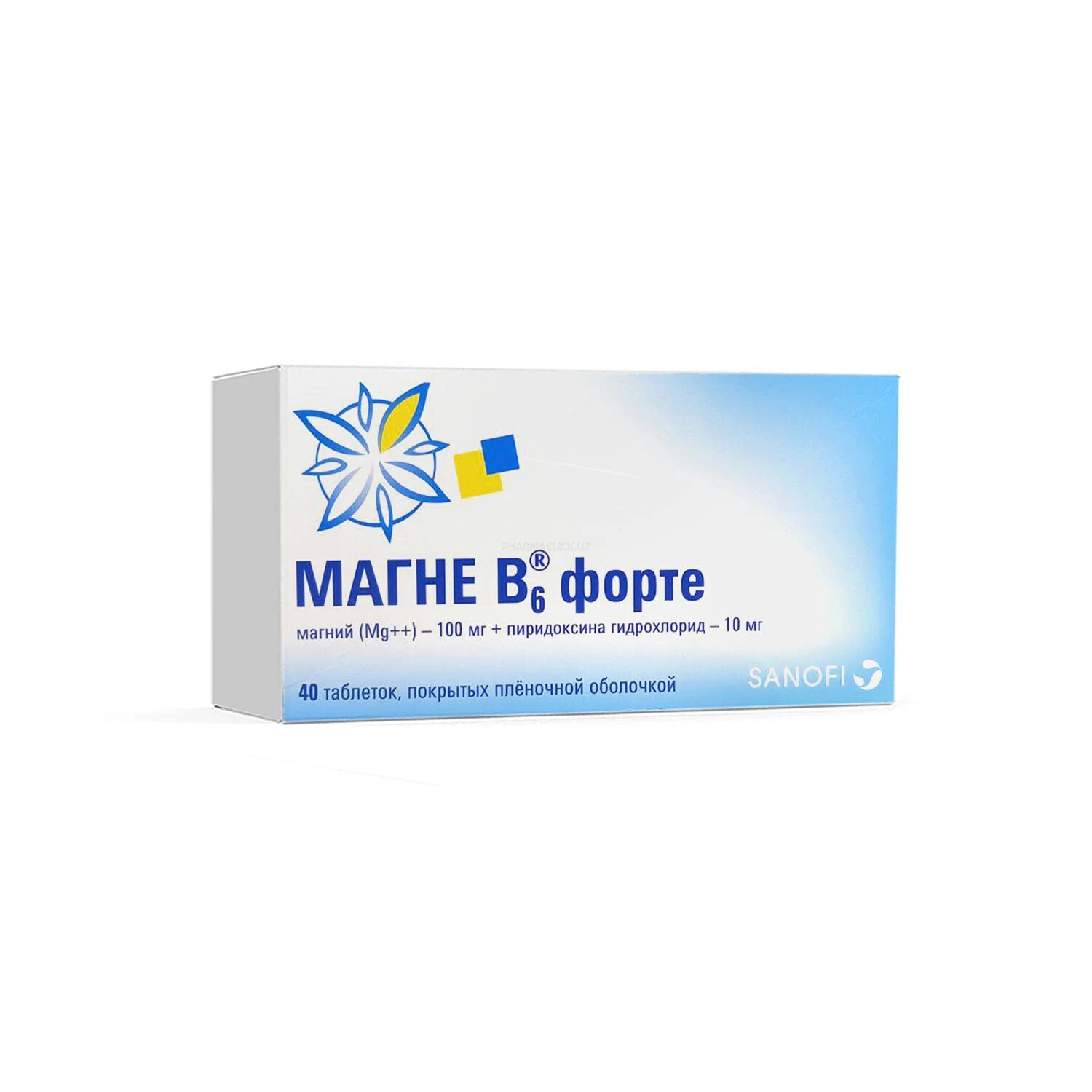 Магне B6 Форте таб. 100мг/10мг №40 