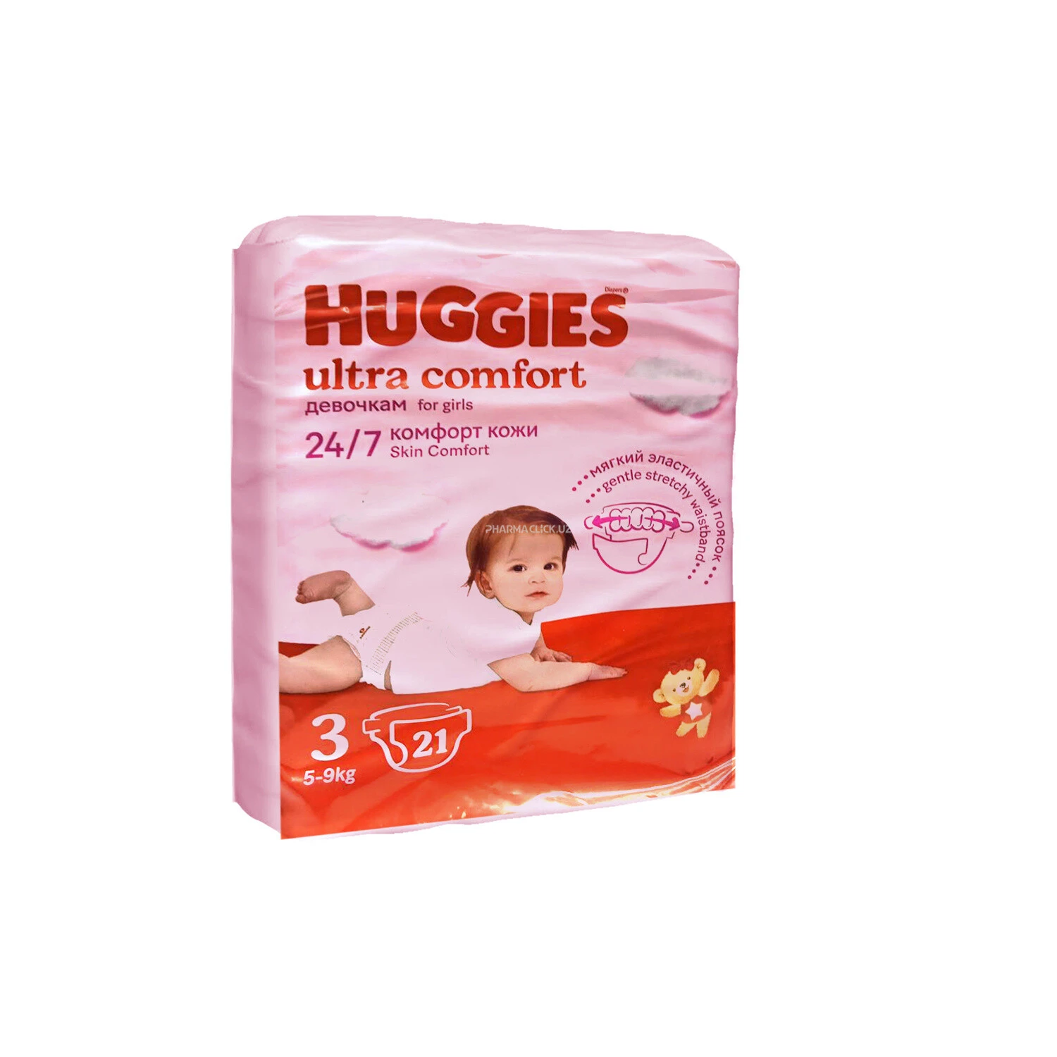 Подгузники Хаггис Ульт.Комф 3 (5-9кг) 21*8 дев