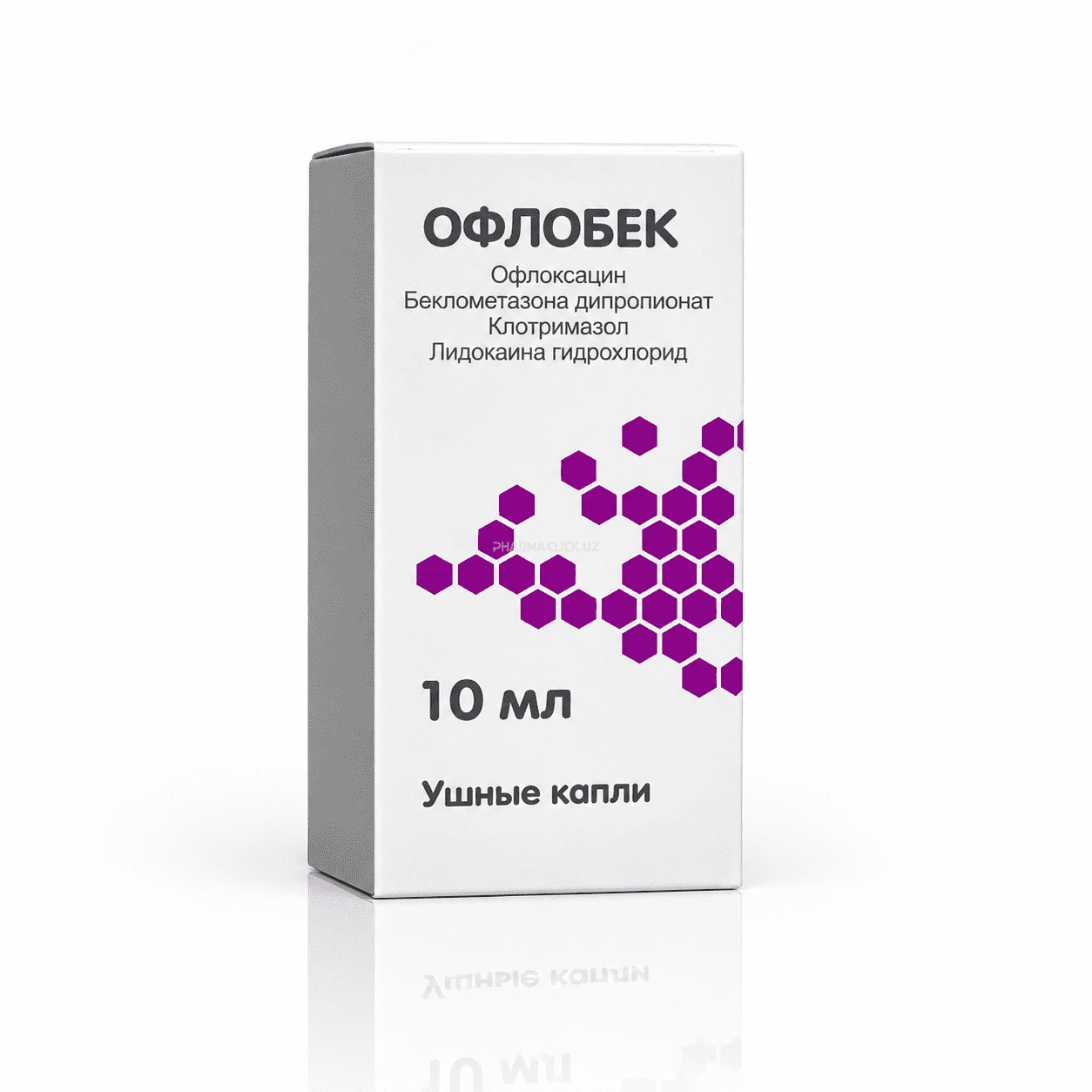 Офлобек капли ушные, 10 мл