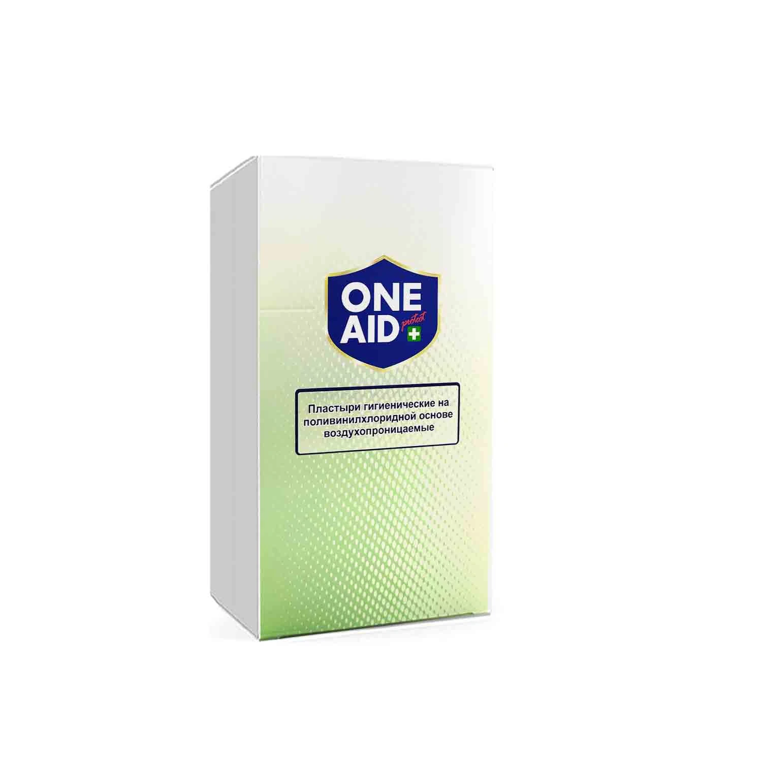 Пластырь гиг. на поливинилхлоридной основе ONE AID 38мм*72мм №3