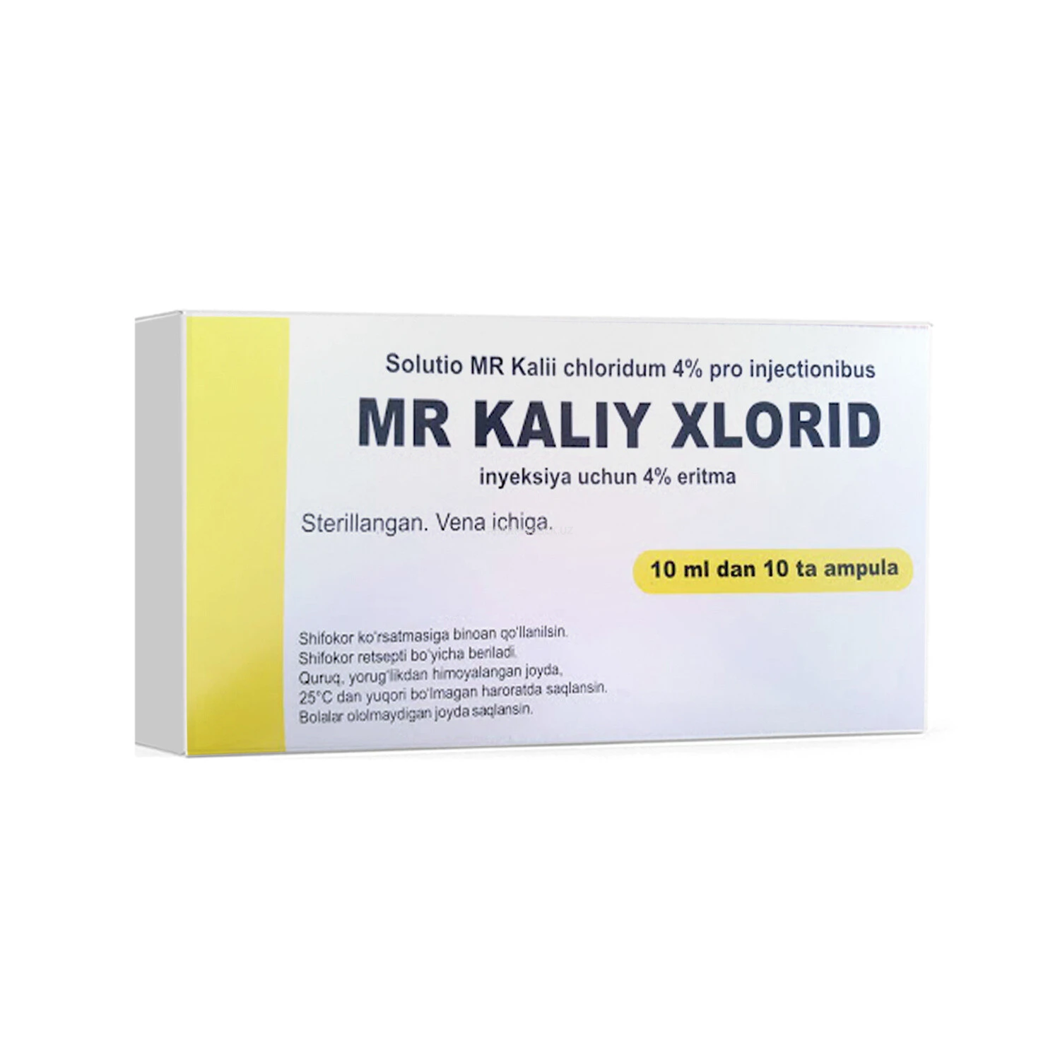 Kalsiy xlorid ampulasi MR 10% 10ml №10