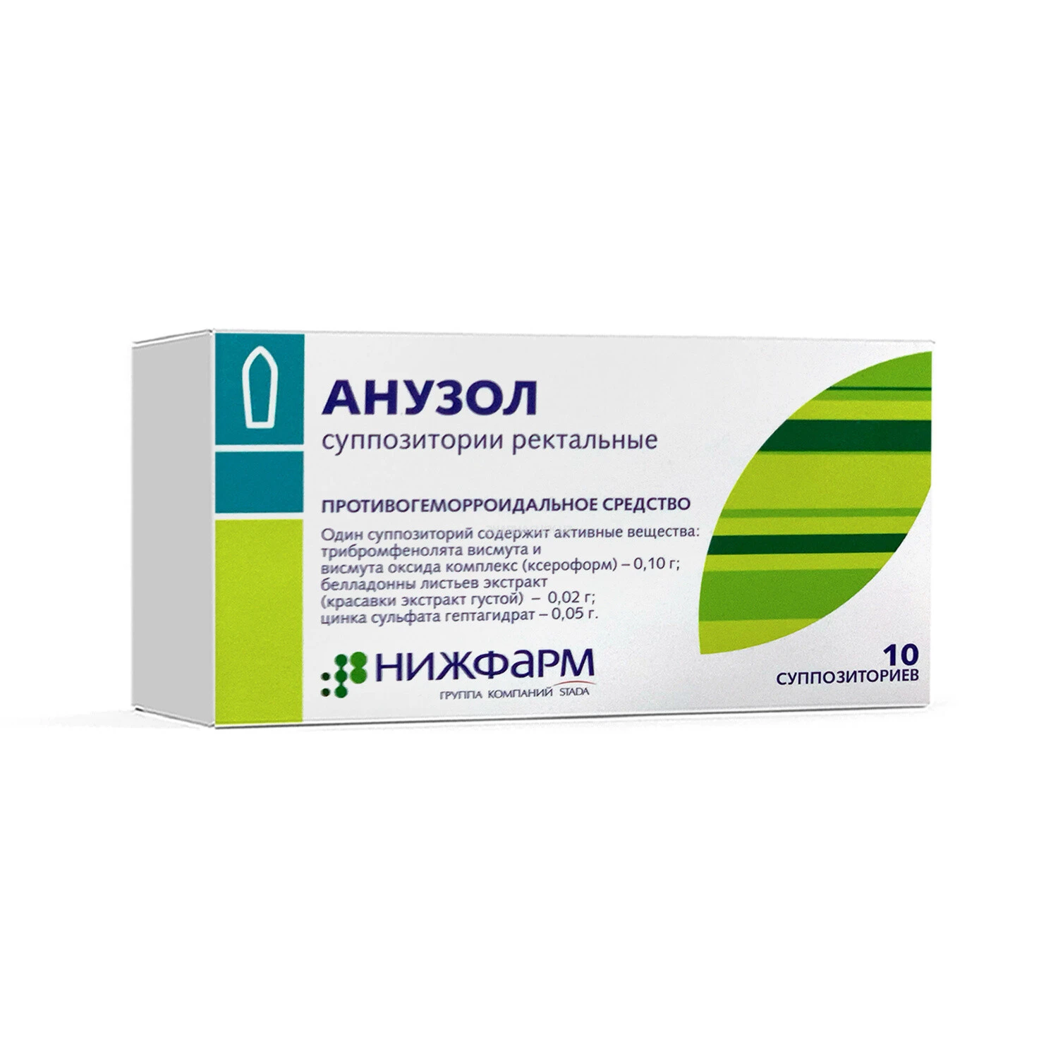 Аnuzol rektal supp. №10