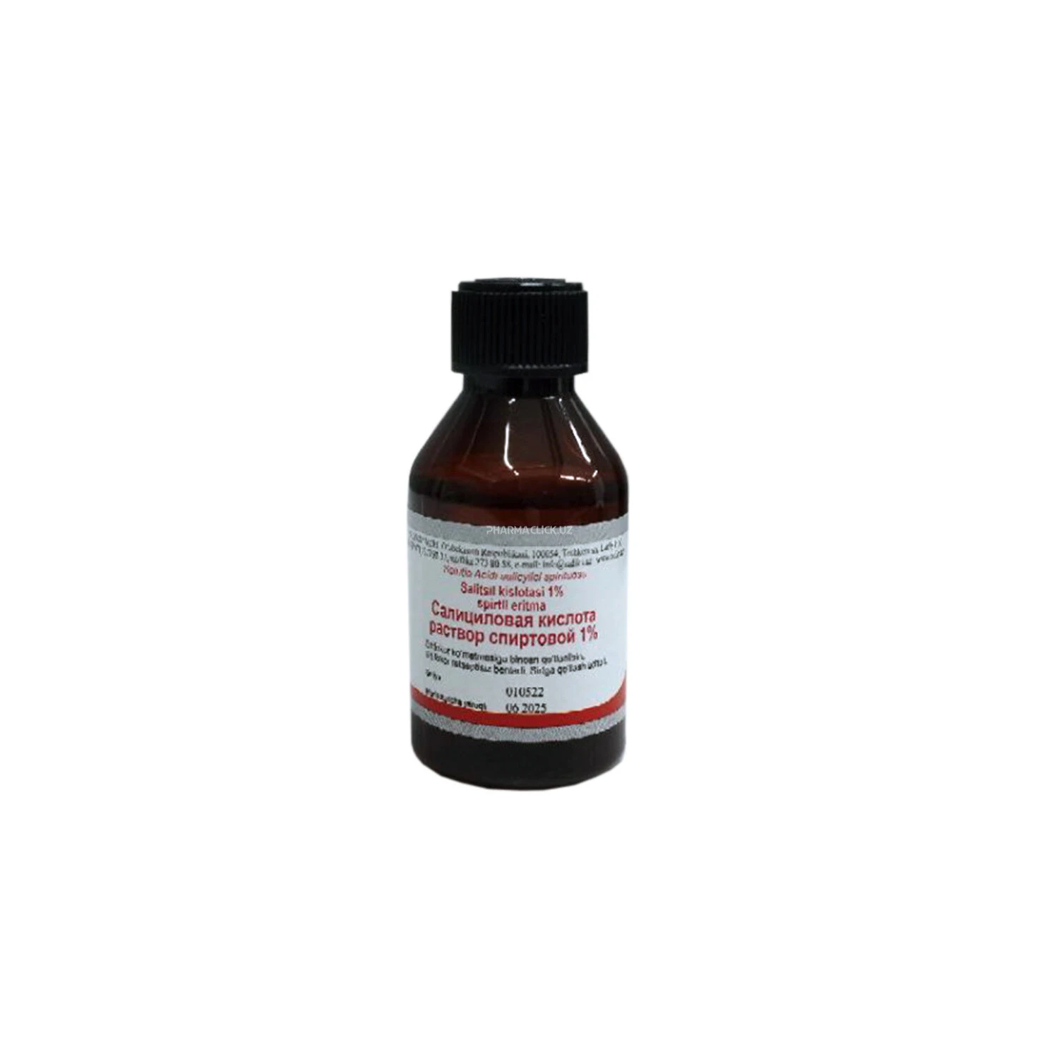 Salitsil kislotasi 1% spirtli eritmasi 25ml Radiks