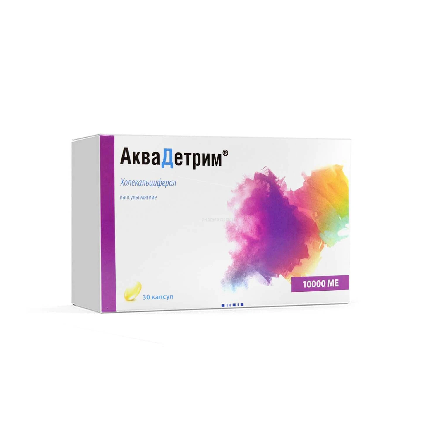 Akvadetrim yumshoq kapsulasi 10000 ME №30