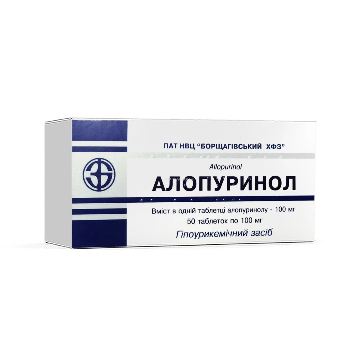 Алопуринол 0.1г. таб. №50 (Борщаговский завод)