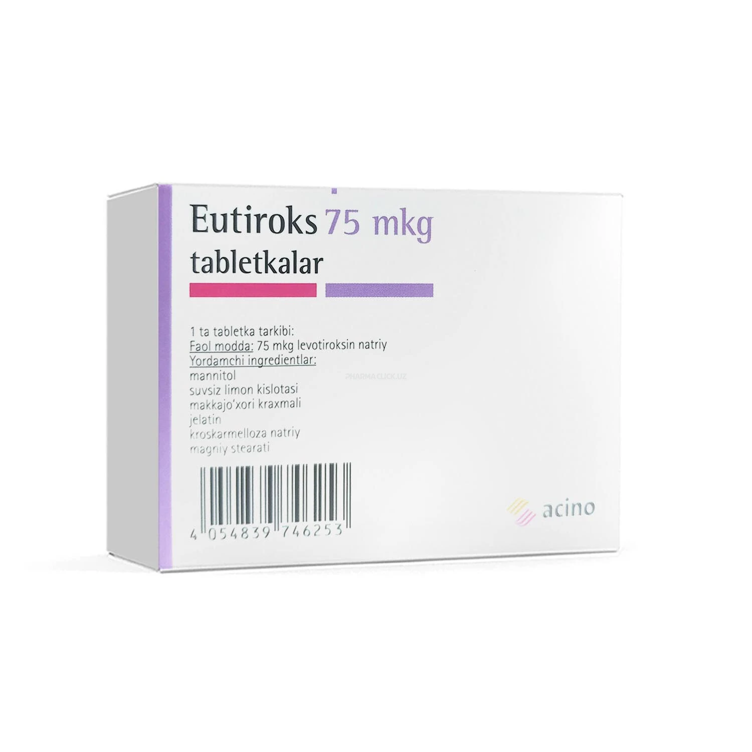 Eutiroks tab. 75mkg №100