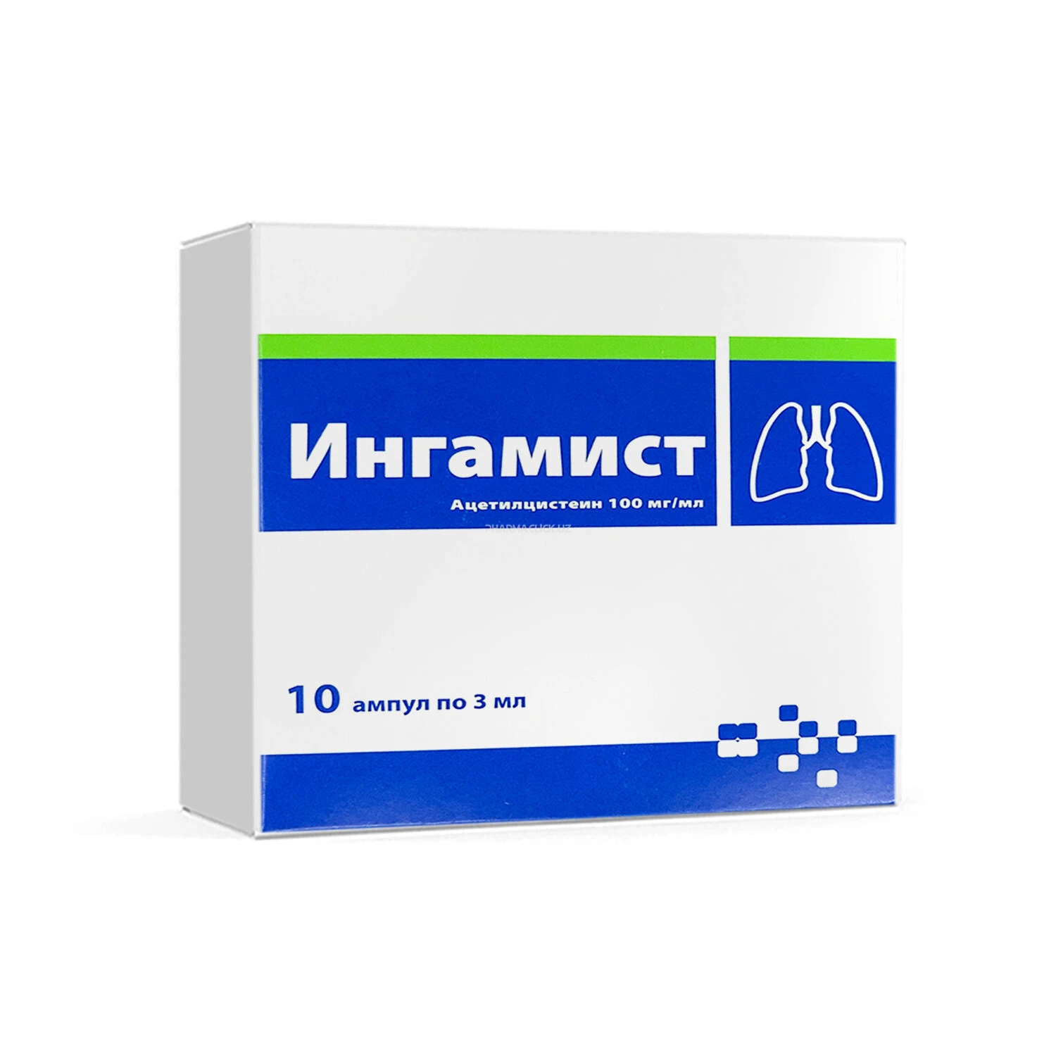 Ingamist in'ektsiya uchun eritma 100 mg / ml 3ml №10