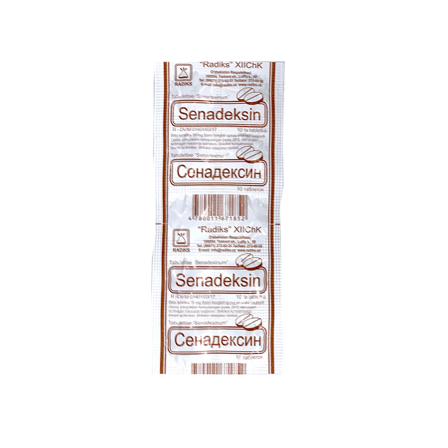 Senadeksin tab. №10 Radiks