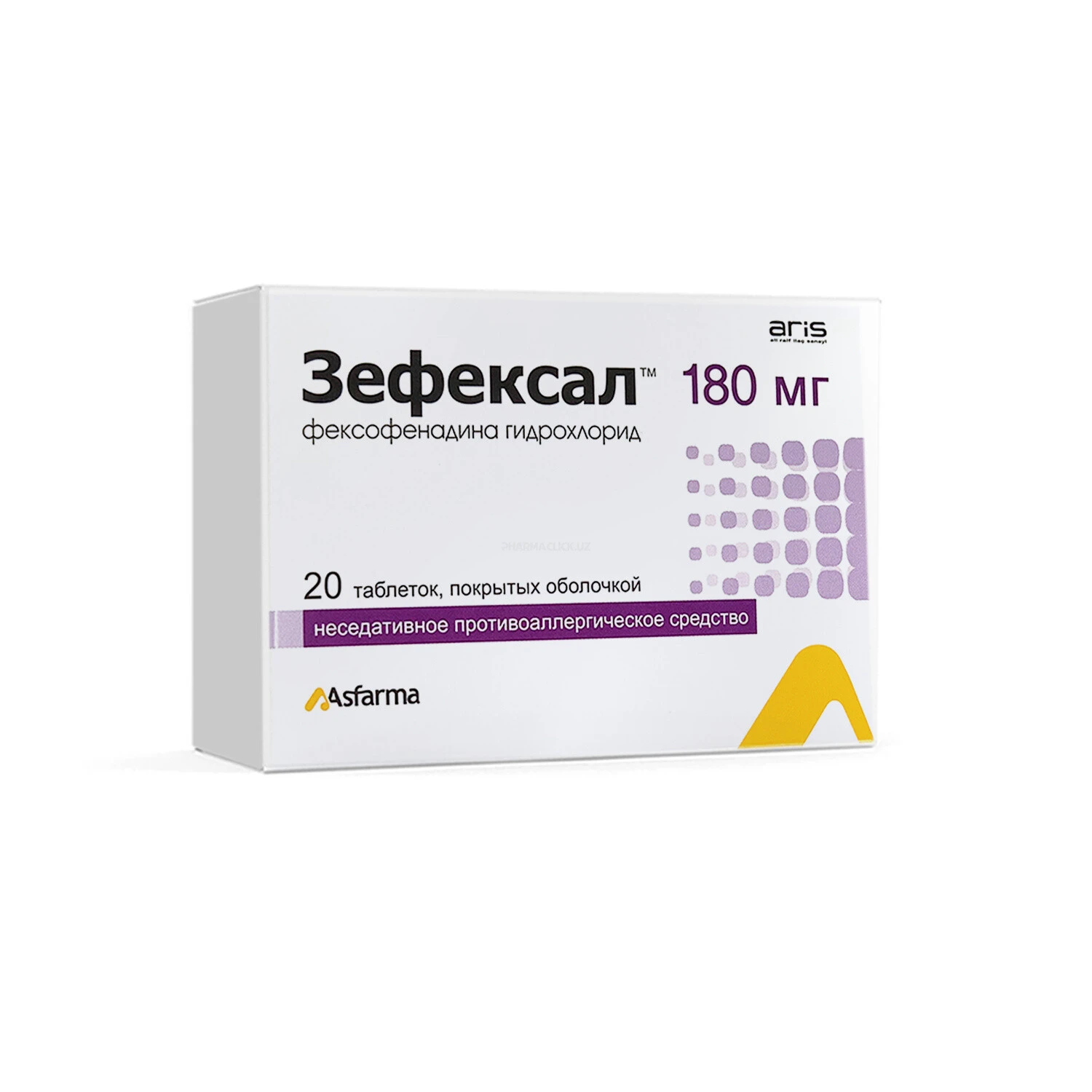Zefeksal tabletkalar 180mg №20