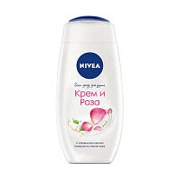 Nivea Гель-уход для душа  Крем и роза 250 ml