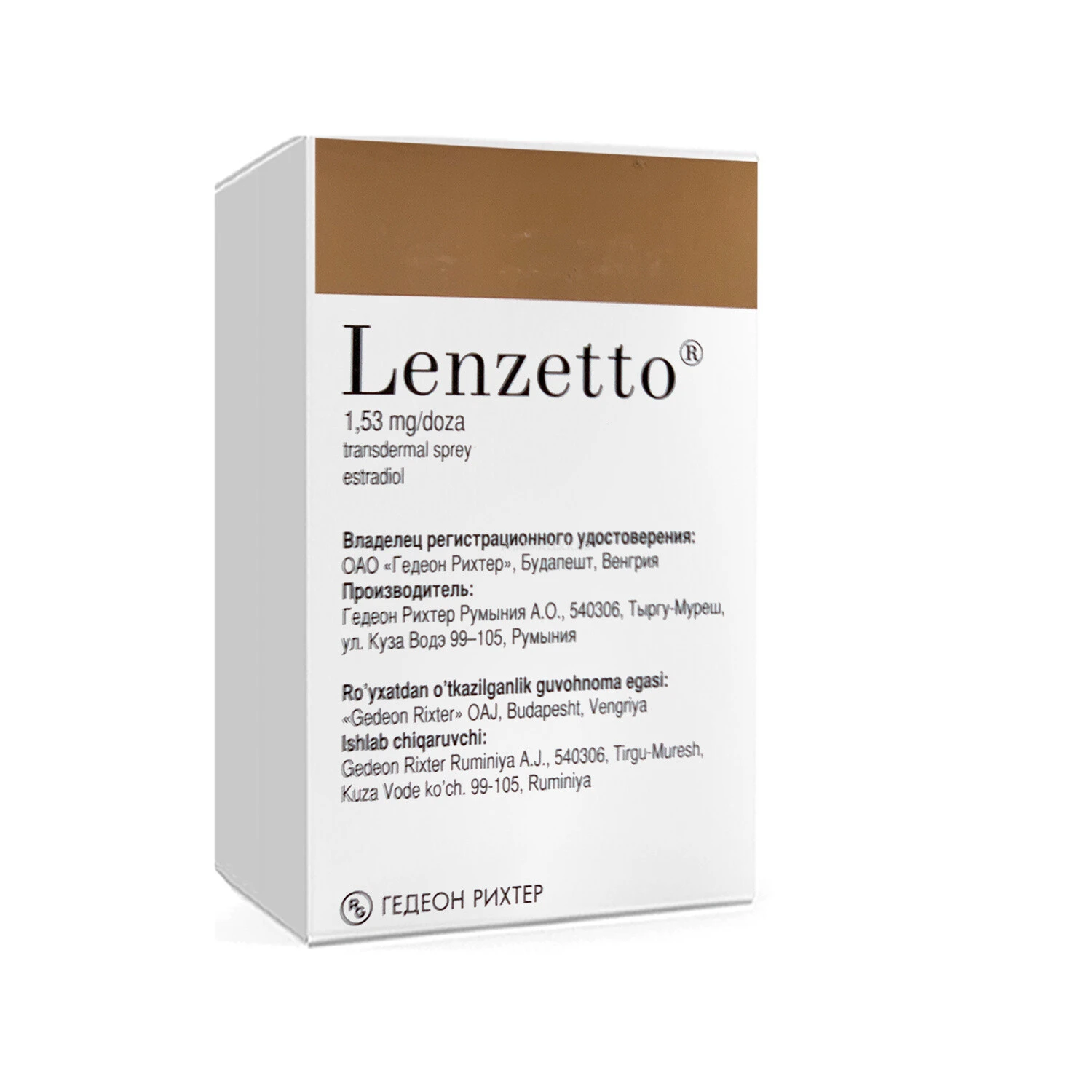 Lenzetto sprey 1,53mg/8,1ml