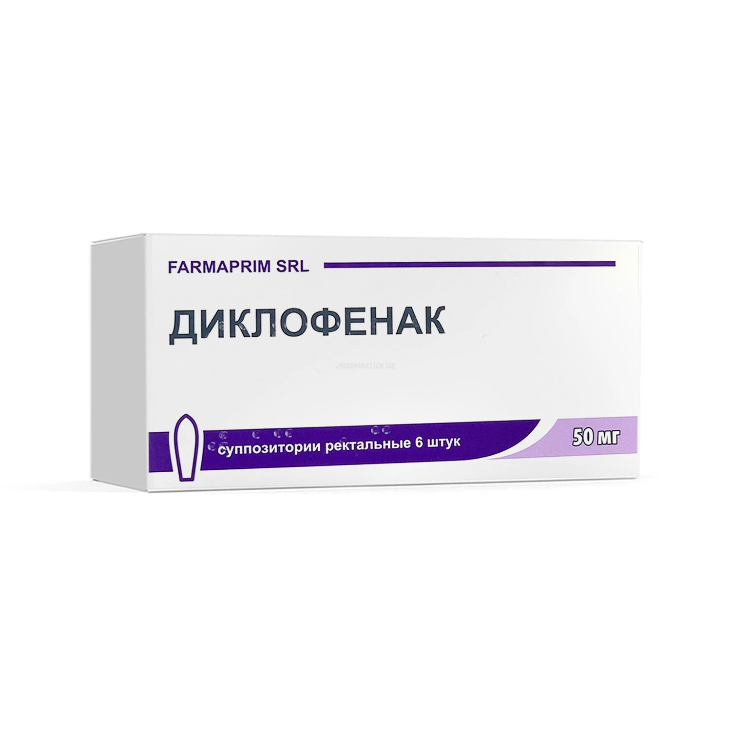 Diklofenak rektal suppozitoriylar 50 mg №6