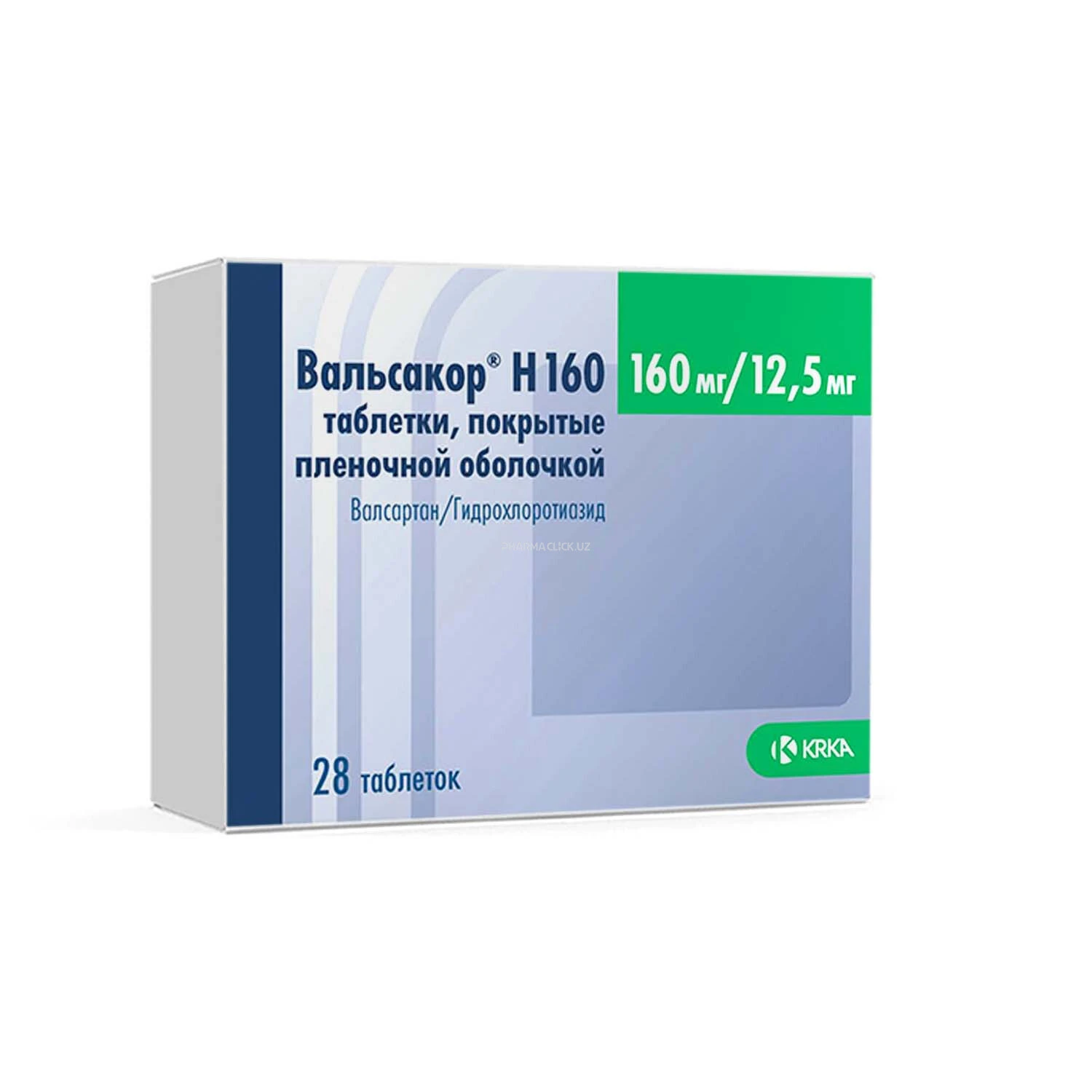 Вальсакор Н160 таб. 160 мг/12,5мг №28