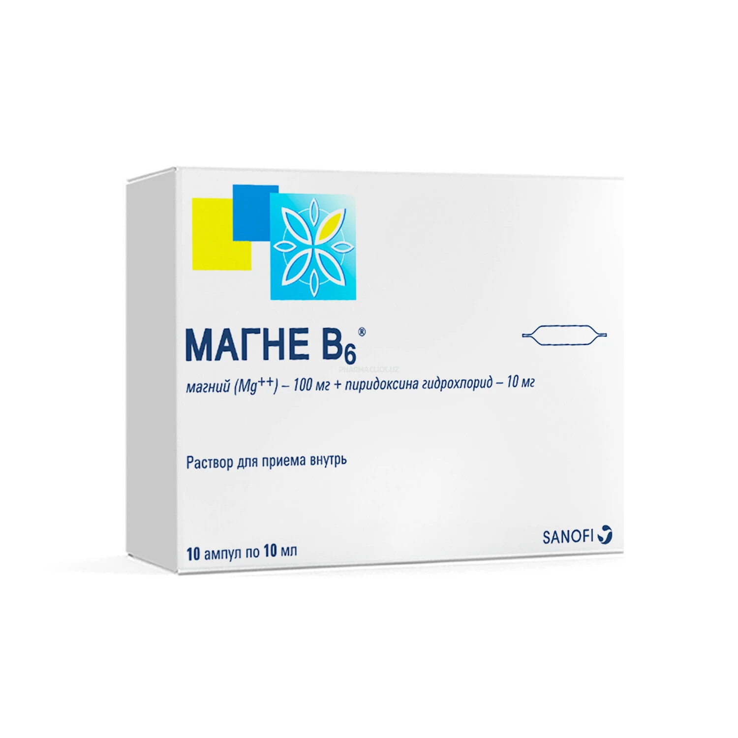 Magne B6 ichga qabul qilish uchun eritma 10ml №10