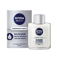 Nivea Бальзам после бритья с ионами серебра Серебряная защита100 ml