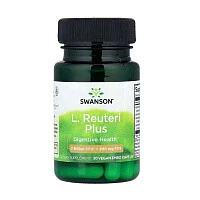 Swanson, L. Reuteri Plus, лактобактерии реутери, 30 веганских капсул