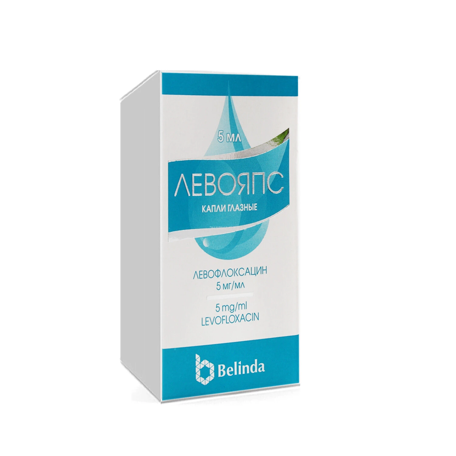 Левояпс капли глазные 5 мг/мл  5 мл №1