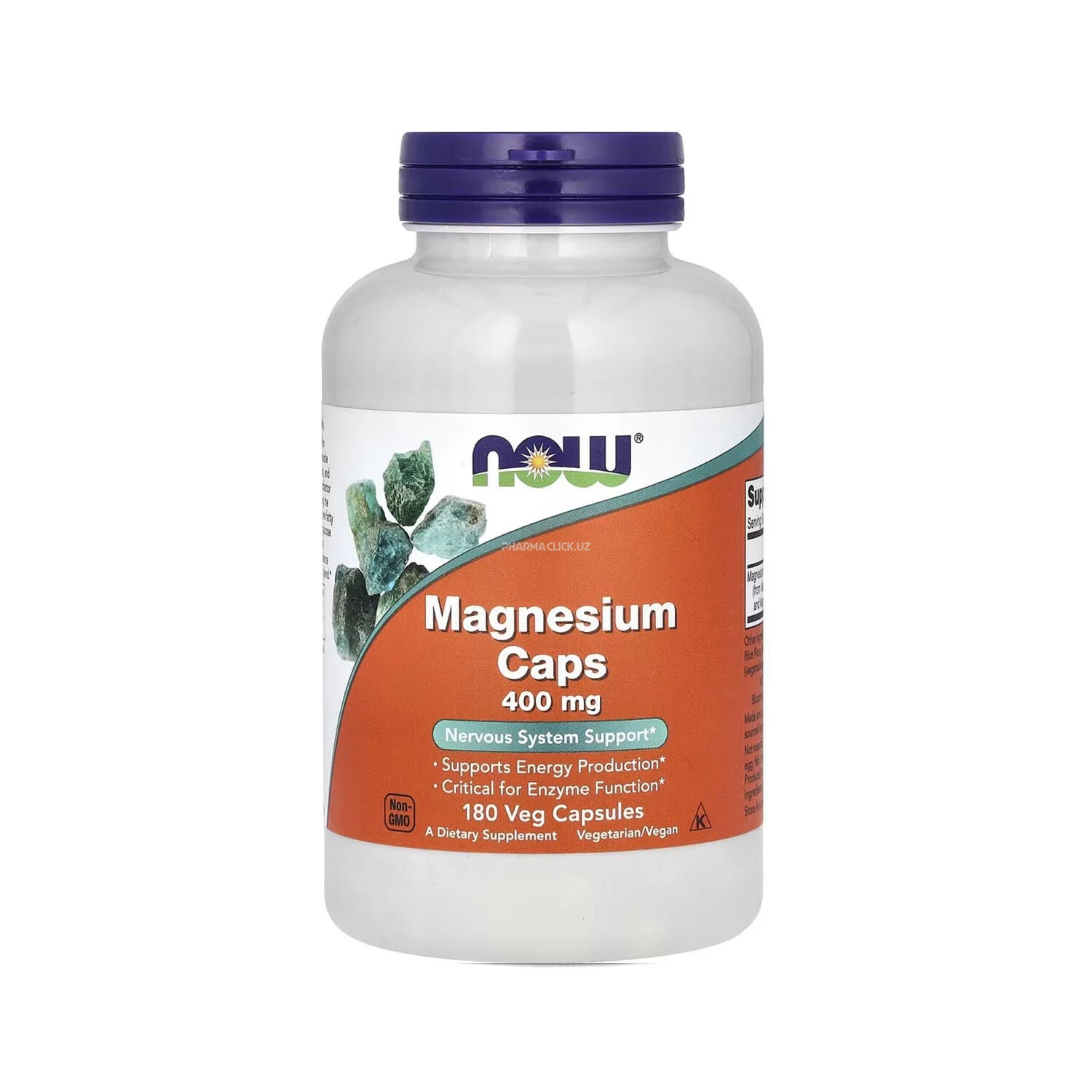 Magniy kapsulalarda, 400 mg NOW Foods 180 o‘simlik kapsulalari