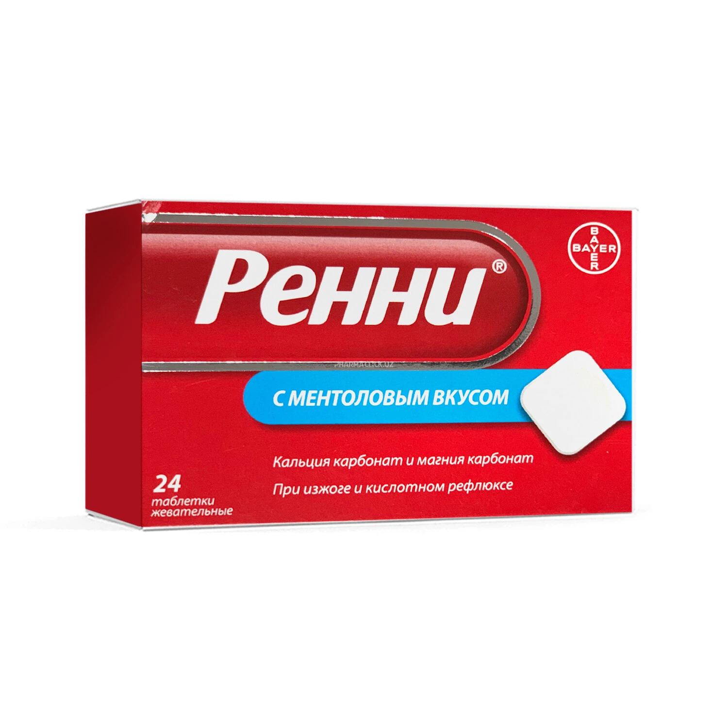 Ренни жеват. таб. ментол №24